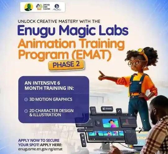 You are currently viewing Call For Applications: Enugu Magic Labs Animation Training (EMAT) Program, Batch 2